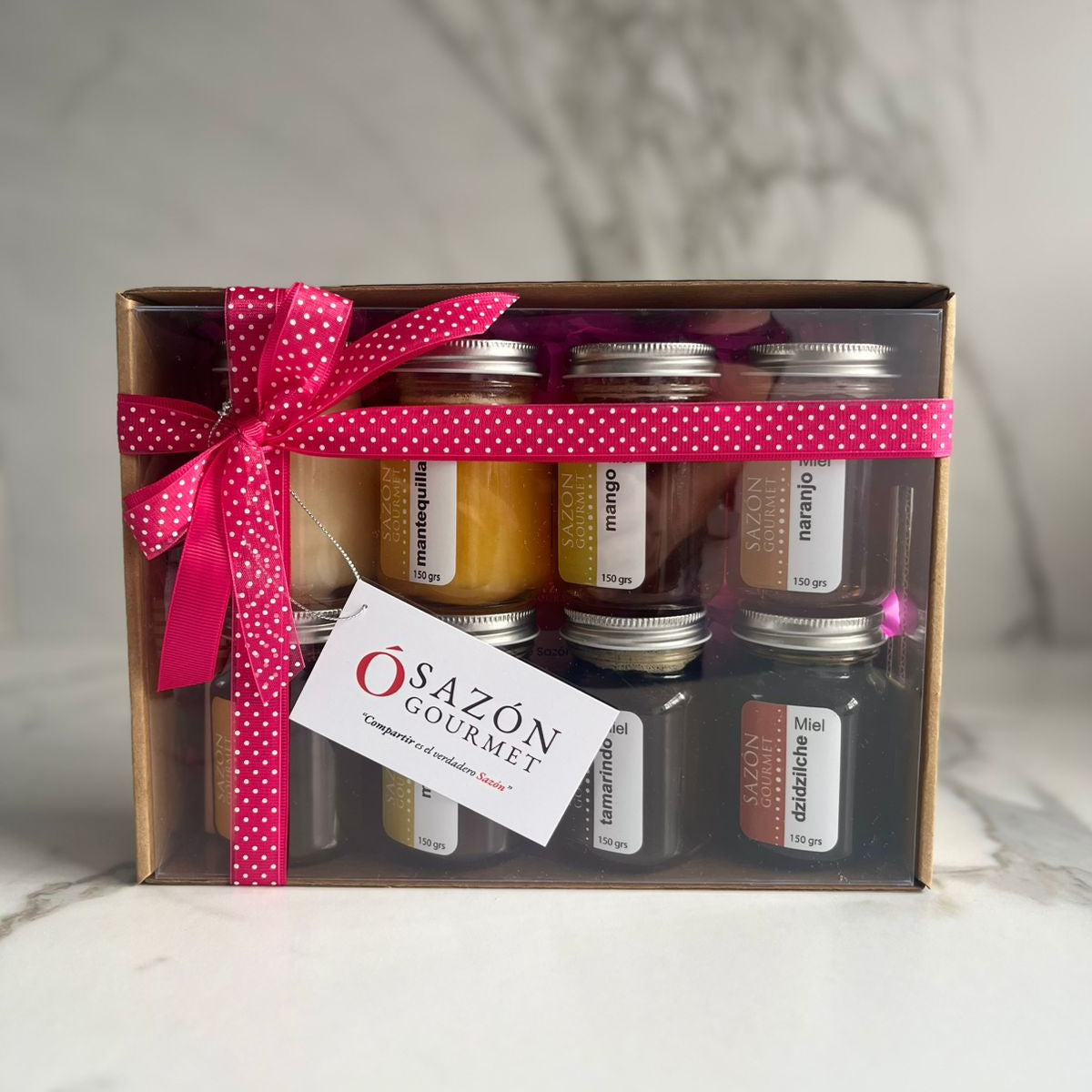 Paquete con 8 variedades de miel