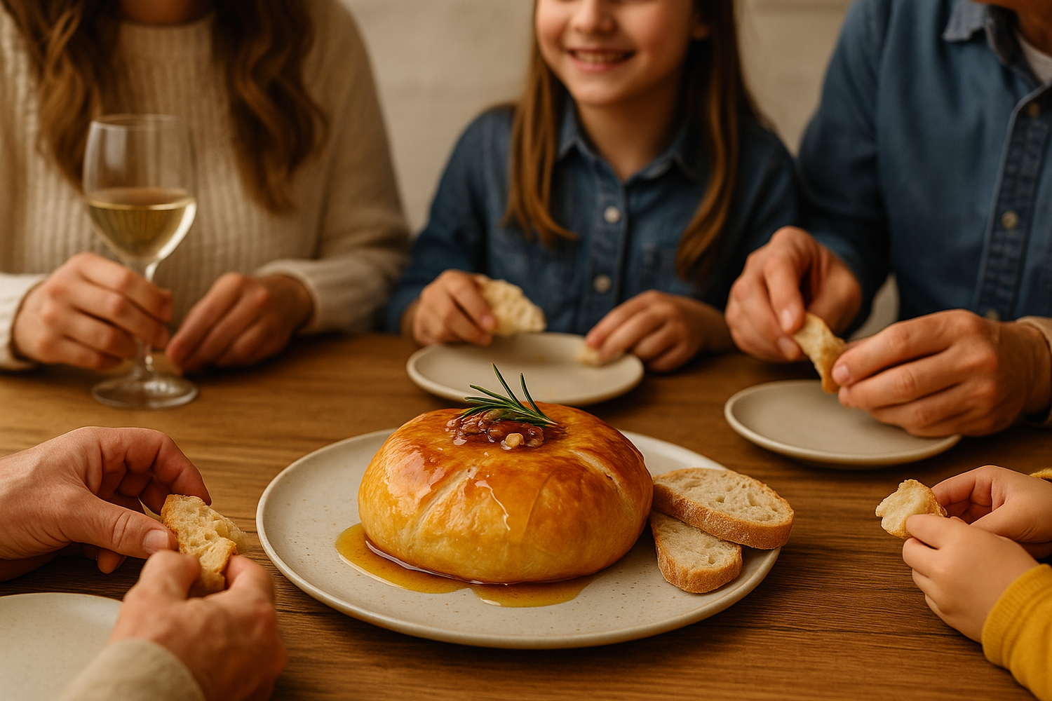 Receta: Hojaldre de Queso Brie con Miel de Naranjo y Nueces
