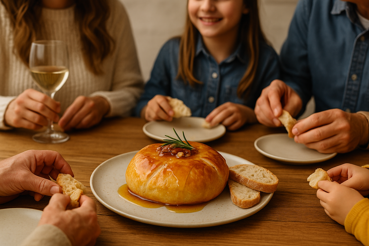 Receta: Hojaldre de Queso Brie con Miel de Naranjo y Nueces